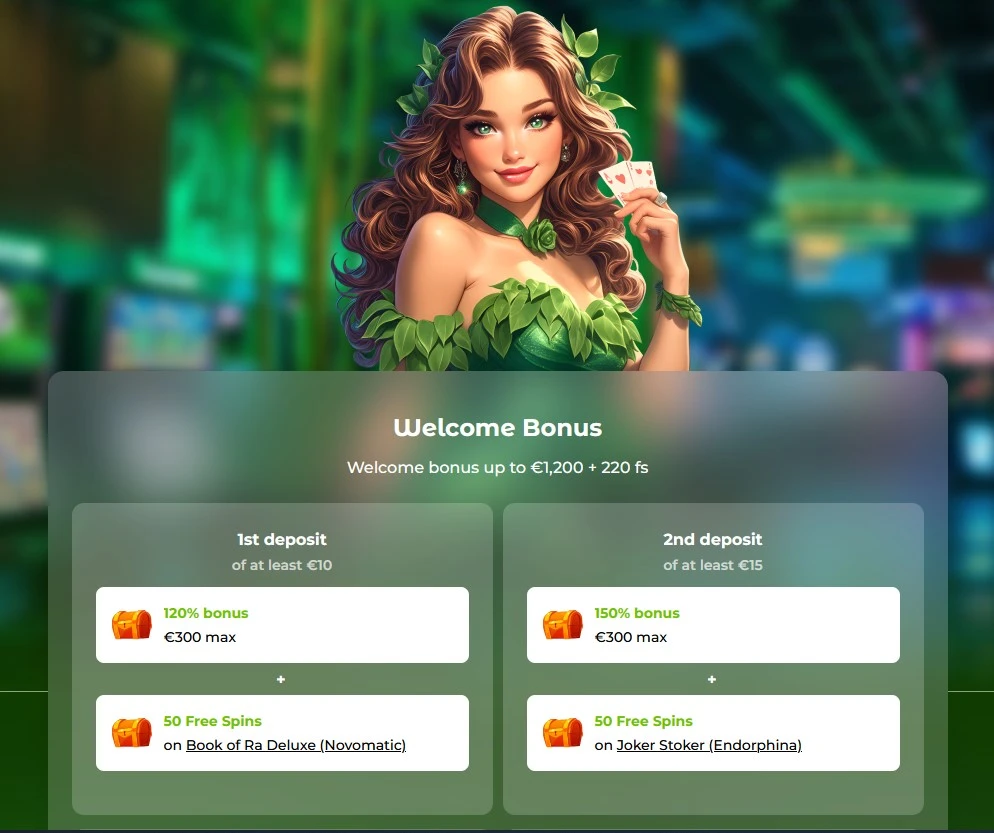 Välkomstbonus på Verde Casino